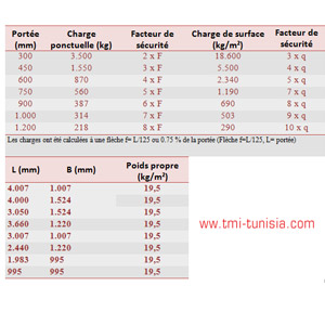 Fabrication des Caillebotis en Tunisie par TMI