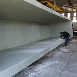 Revêtement des surfaces en PRV Polyester Renforcé de verre en Tunisie